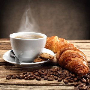 Croissant, cookies and a cup of coffee from The Complex Bean - Coffee Bar and Bakery